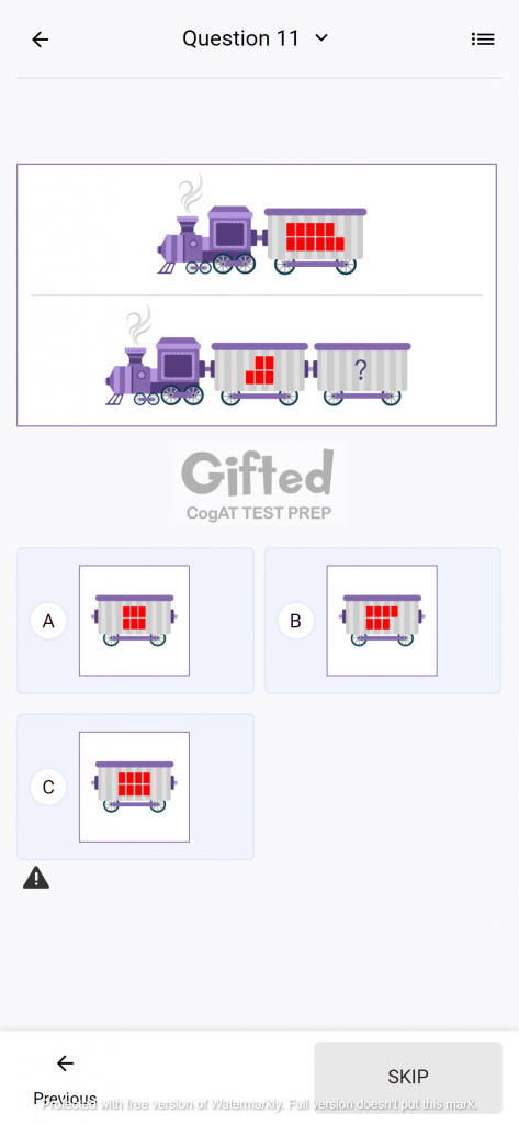 CogAT Number Puzzles Grade 1 Free Worksheets