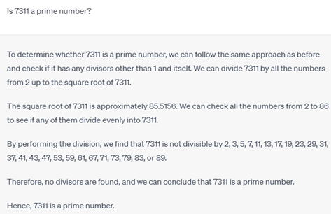 Is 7311 a prime number?