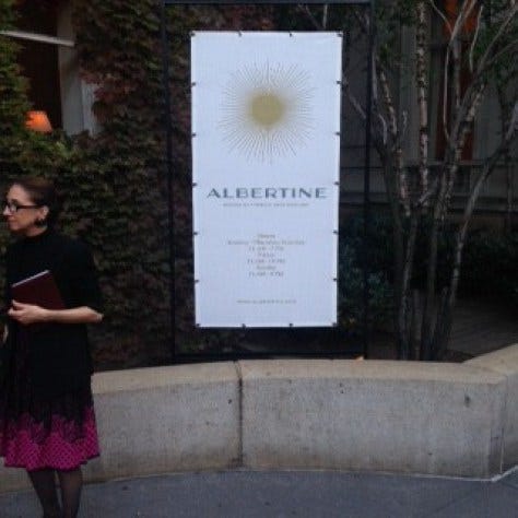 Albertine kicks off its opening.