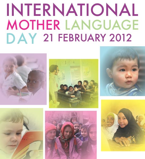 Poster of the International Mother Language Day