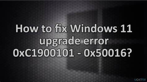 Fix Error 0xC1900101