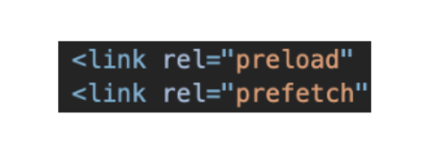 link rel=”preload” shown in html snippet
