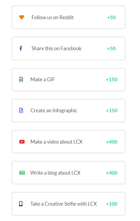 LCX Bounty Campaign Tasks