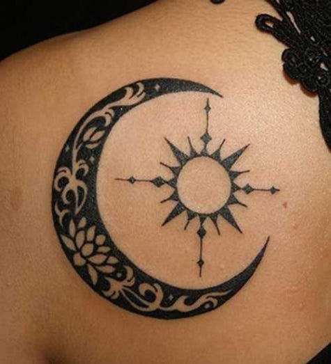 sun and moon tattoos for women - Yahoo Image Search Results ... - moon and sun tribal tattoobr /
