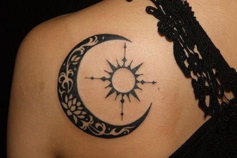 Pin on NICE! - sun and moon tattoo significancebr /
