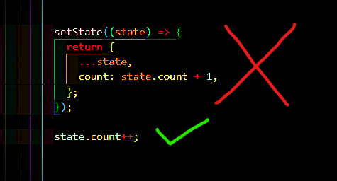 QWIK state management syntax for React with a custom hook. Alternative to setState.