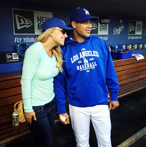 Britney Spears with Andre Ethier