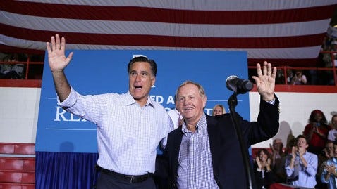 Mitt Romney and Jack Nicklaus