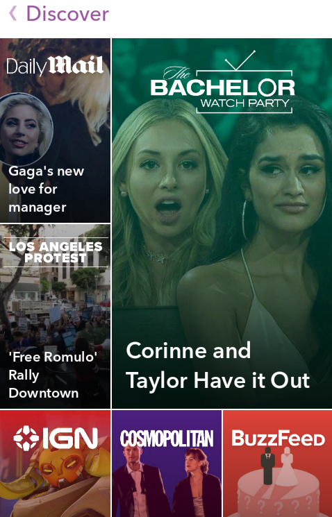 Snapchat Discover 