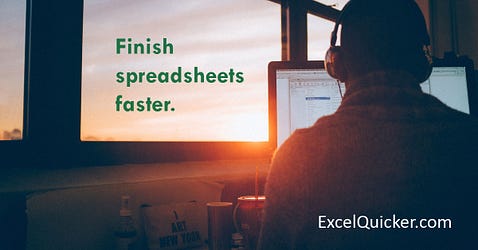 Finish spreadsheets faster. It’s your time!