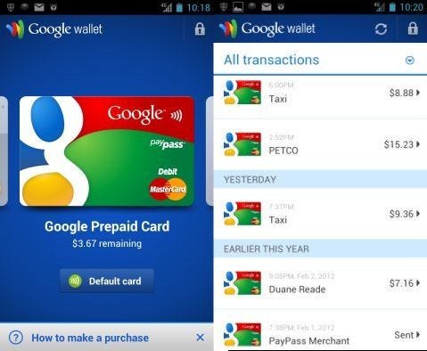 Google Wallet NFC on Galaxy Nexus