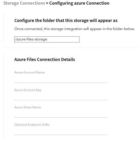 Configuring storage for Azure Files for SFTP