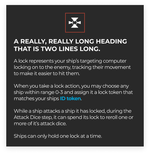 An example of auto adjusting text. A two-line header has been added, but unlike before, the spacing is correct.