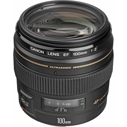 Canon EF 100mm f/2 USM Telephoto Lens
