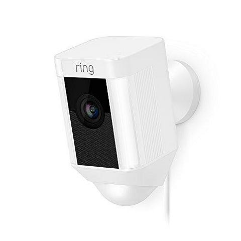 Ring Spotlight Security Camera Wired - White