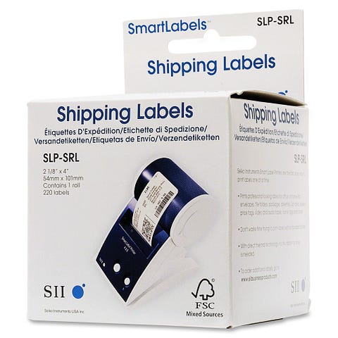 Seiko SmartLabel SLP-SRL Shipping Label