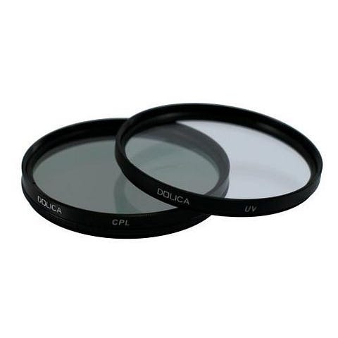 Dolica CF-K72 72mm UV and CPL Filter Kit