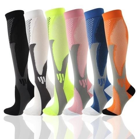 Different designs of diabetic compression socks