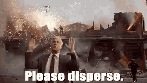 Nothing to see here, please disperse (Naked Gun)