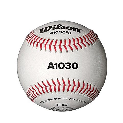 Wilson WTA1030BFS Flat Seam Baseballs (1 Dozen)