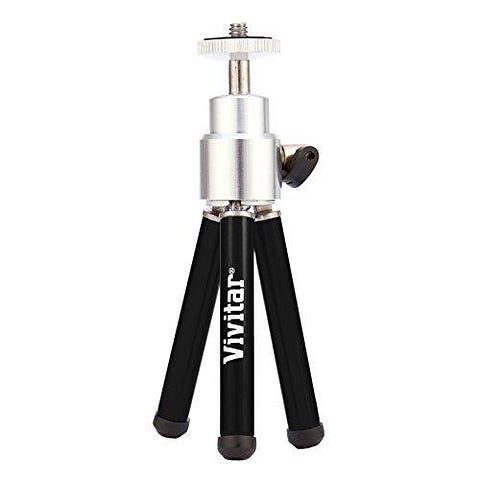 Vivitar VIV-MPT-100B 6-Inch Table Tripod (Black)