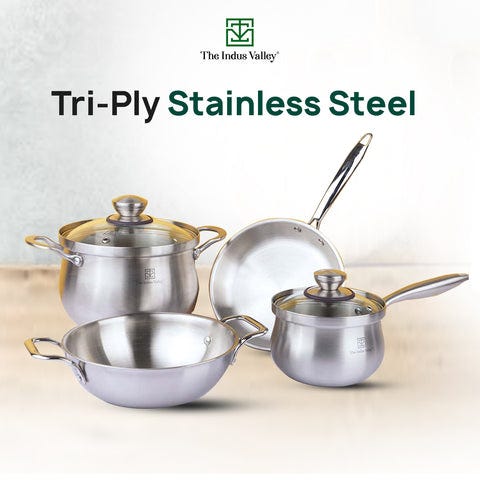 Triply Stainless Steel Cookware