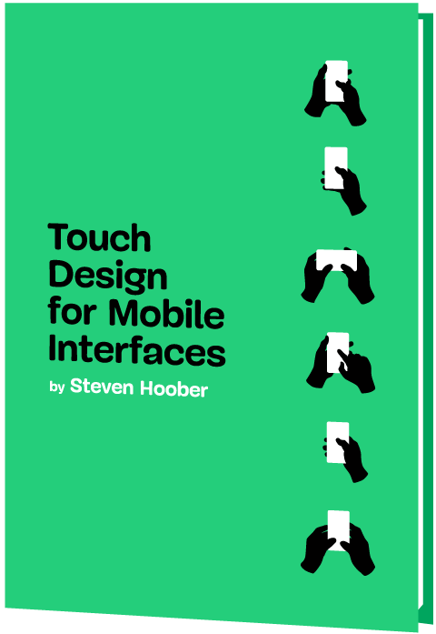 A book cover of Touch Design for Mobile Interfaces by Steven Hoober