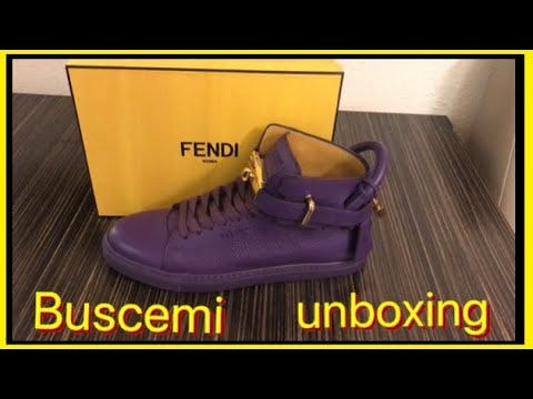 Purple Buscemi Shoes Unboxing