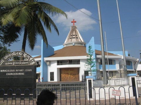 The Infant Jesus Church, Bengaluru. (Image credit: By Johnchacks https://commons.wikimedia.org/w/index.php?curid=15025189)