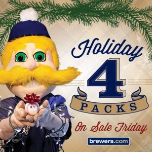 Brewers Team Store announces holiday promotions