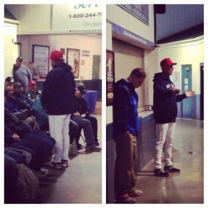 Sea Dogs held their Little League Coaches Clinic before today's game