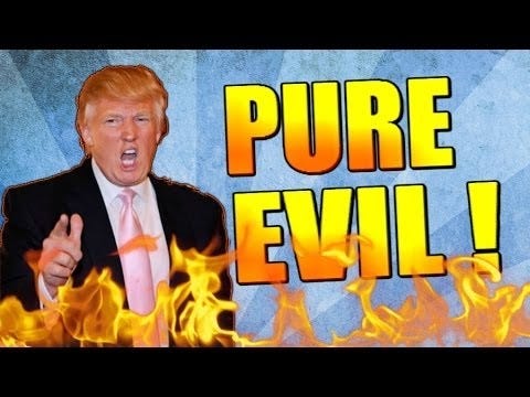 Image result for trump evil