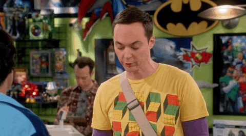 Sheldon from Big Bang Theory shivers and says, “Did anybody else just get goosebumps?”