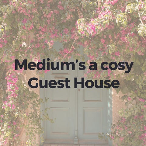 Medium is a Guest House by Ellie Kingswell