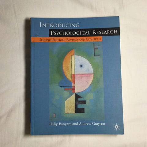Second edition of Introducing Psychological Research