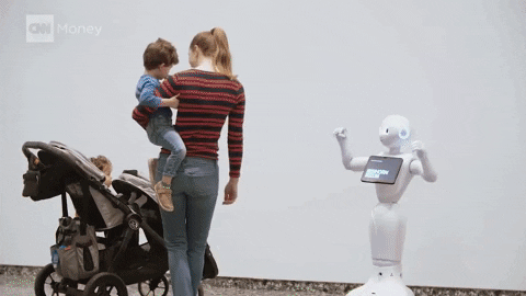 GIF of pepper the robot in action
