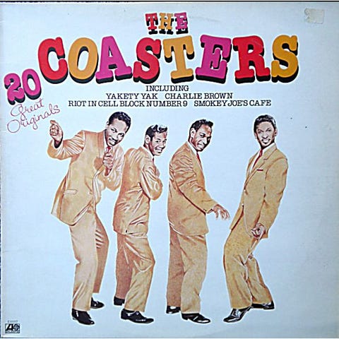 Image of the LP album The Coasters 20 Great Originals which can be found on Discogs at https://www.discogs.com/master/540717-The-Coasters-20-Great-Originals