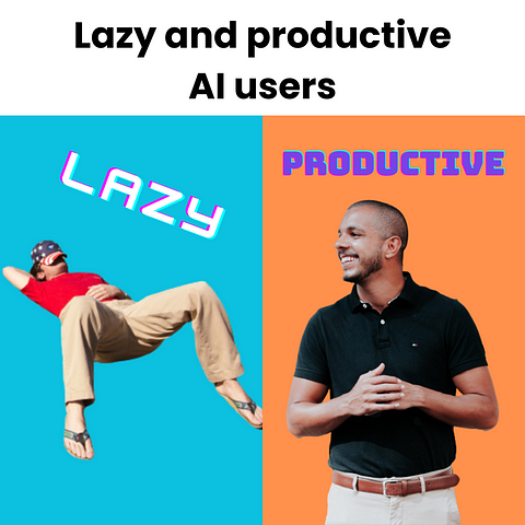 Lazy and productive people