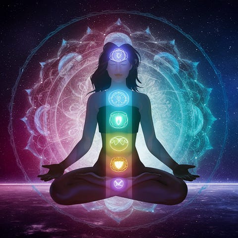 Picture Showing All The Meditation Chakras