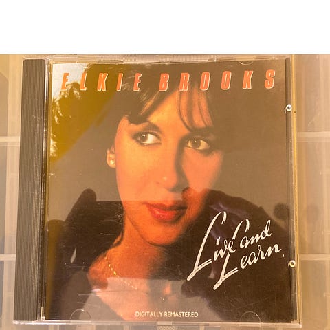 Author’s photo of their copy of the CD album Live and Learn by Elkie Brooks