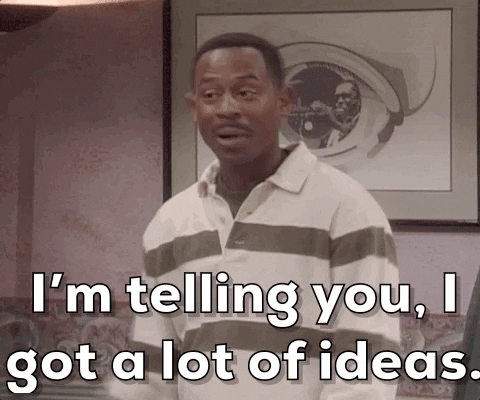 Martin saying “I’m telling you, I got a lot of ideas, I got a lot of ’em y’all.”