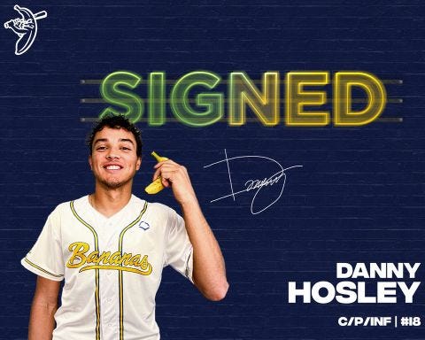 Danny officially signed with the Bananas