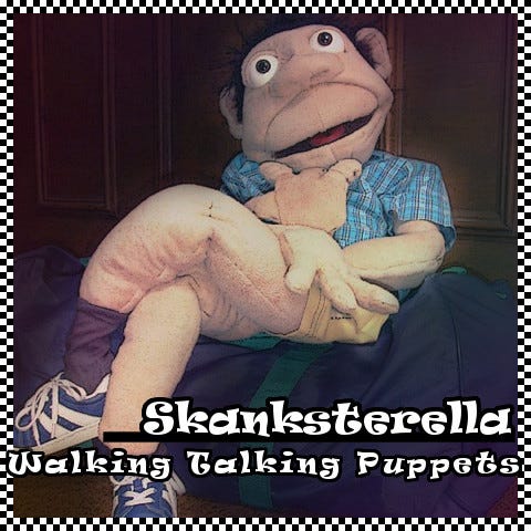 Sakke’s ska band’s, Skanksterella, first album: Walking Talking Puppets