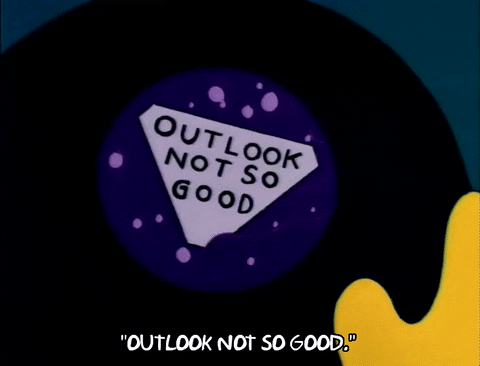 Simpsons “outlook not so good” gif