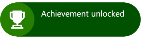 Xbox Achievement unlocked animation