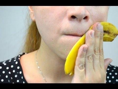 Banana peels to preserve the skin