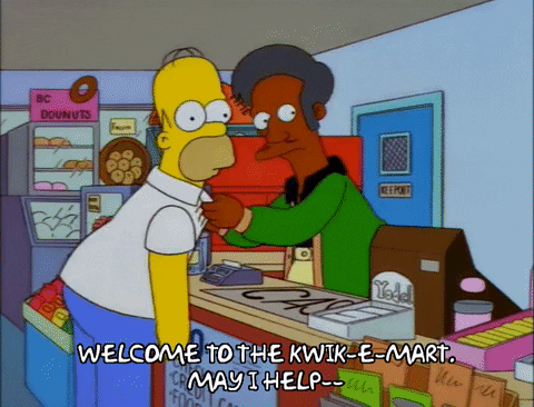 The Simpsons Kwik-E-Mart gif