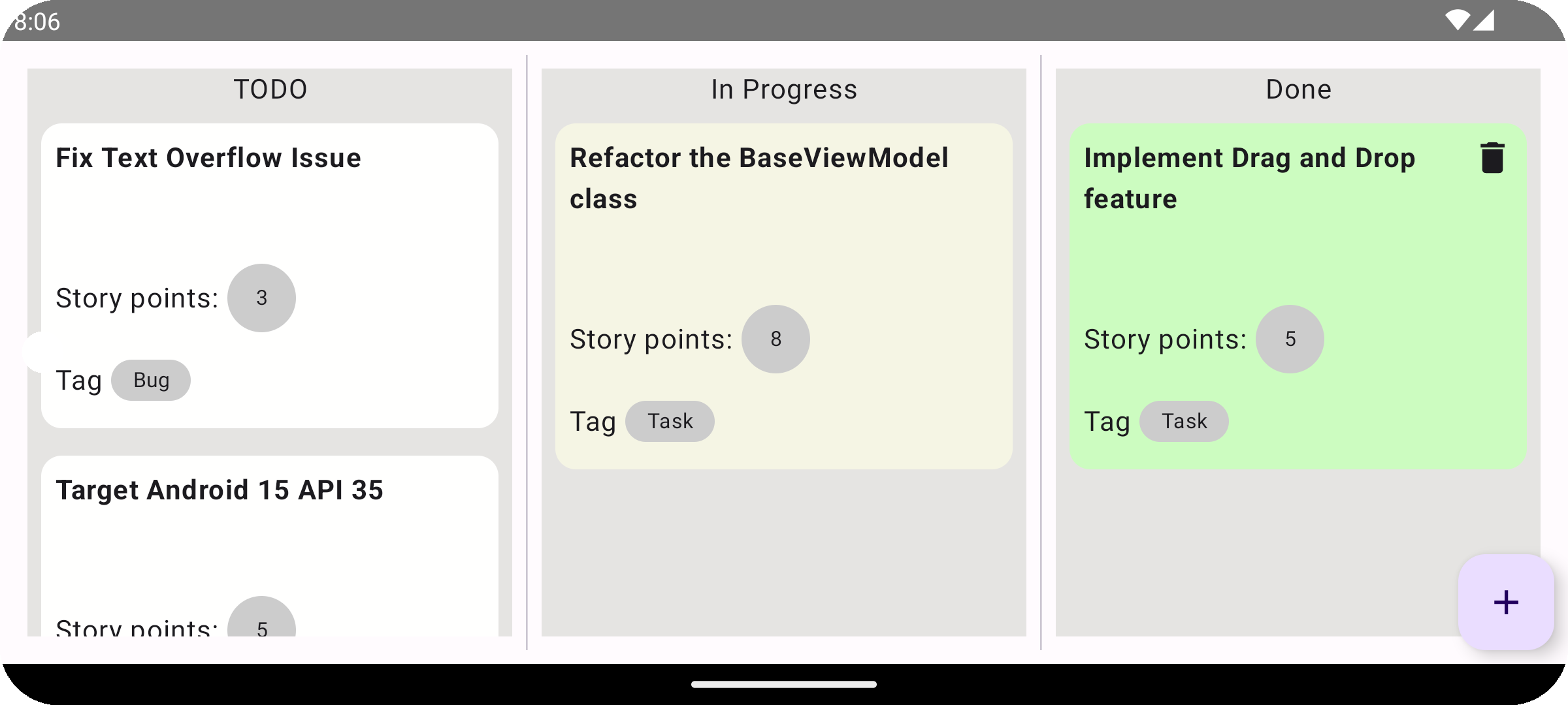 Overview of the Board UI