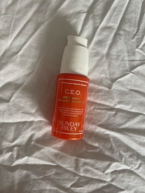 Image of orange CEO glow bottle