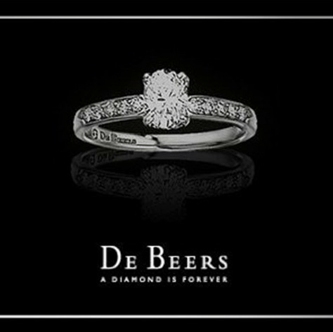de Beers Small Diamond Bezel Ring